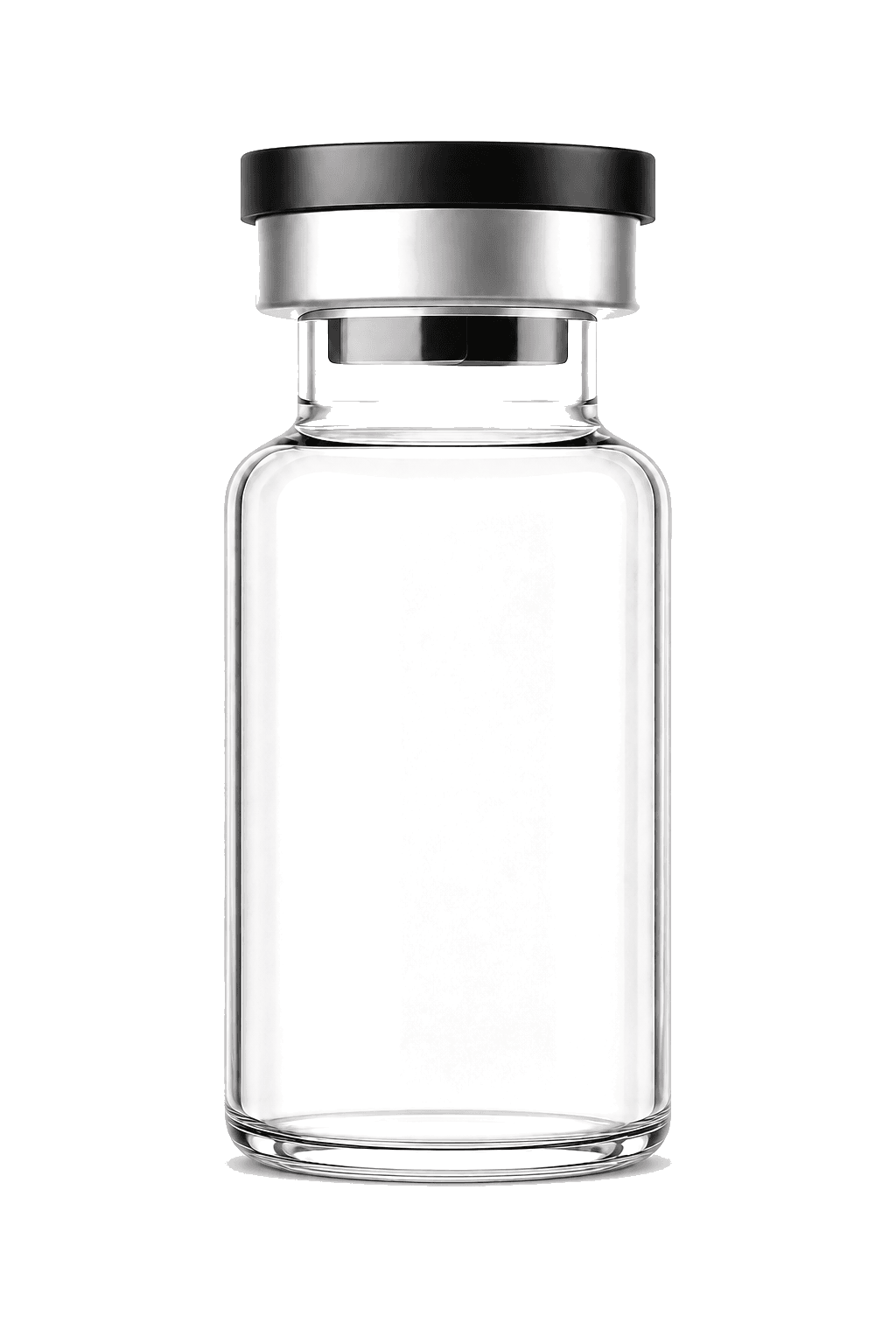 Clear research vial